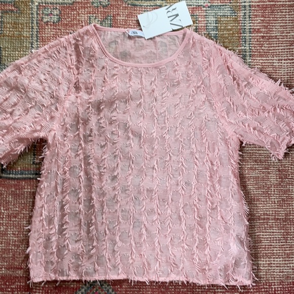 ZARA NWT blouse textured - Picture 3 of 9
